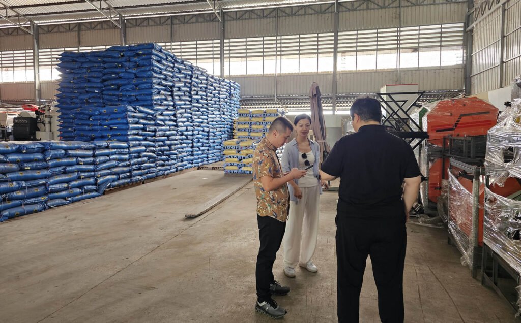 Visiting a Cambodian customer farm