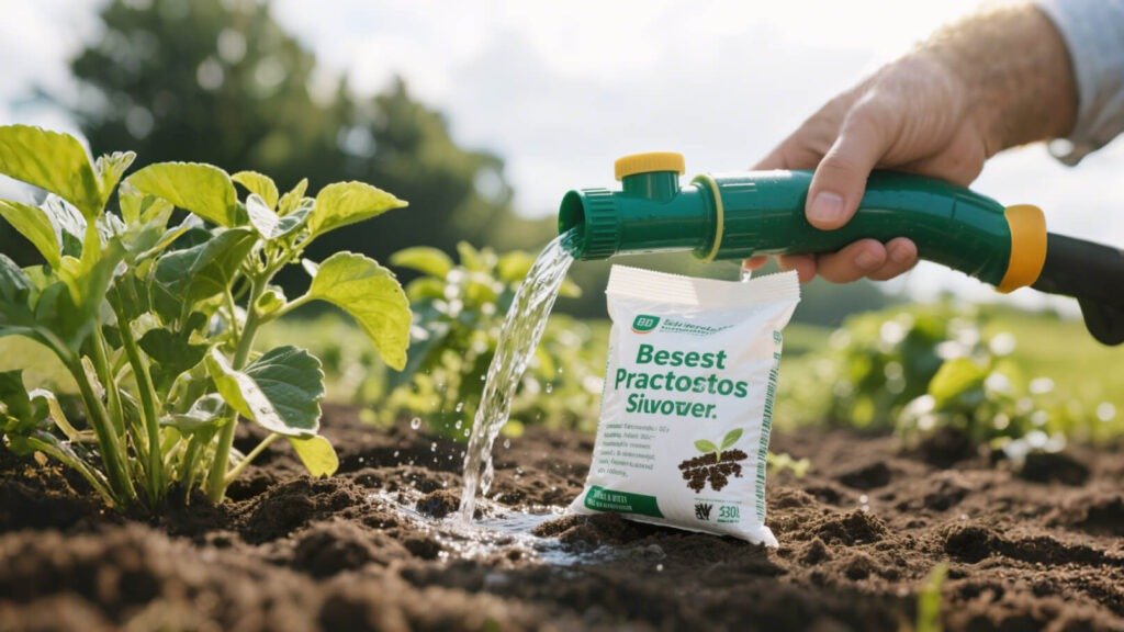 Water-soluble fertilizer practice