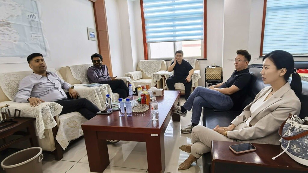 Business meeting with Indian customers in Risso conference room