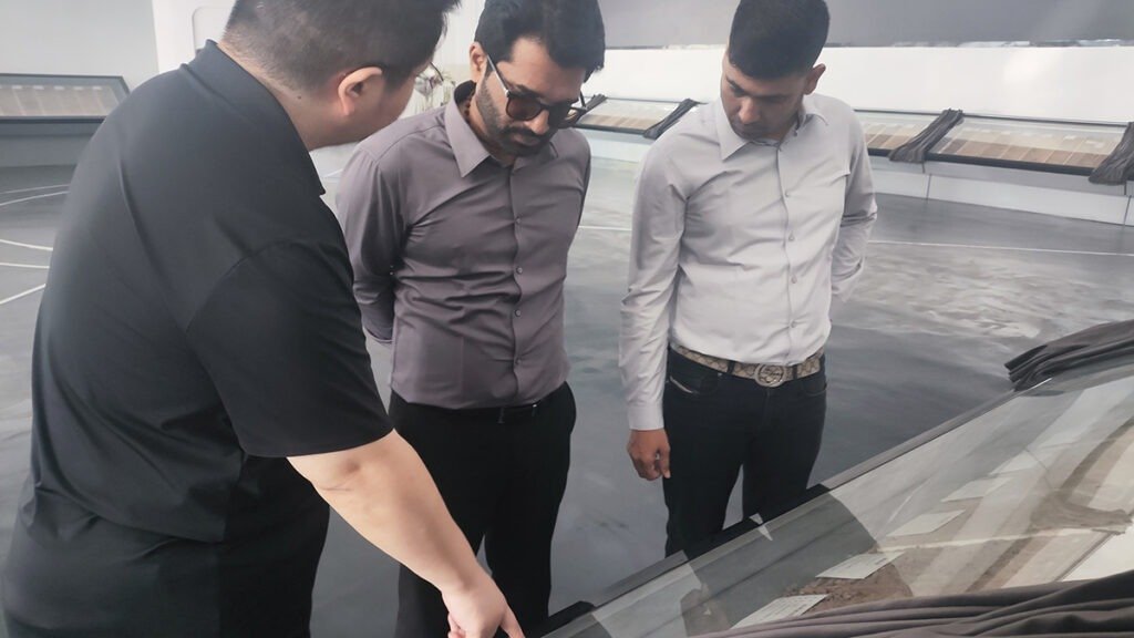 Indian clients visit the fertilized land commonly seen at Risso Laboratory